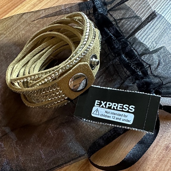 Express Gold and Silver Rhinestone Bracelet Set - Picture 3 of 4